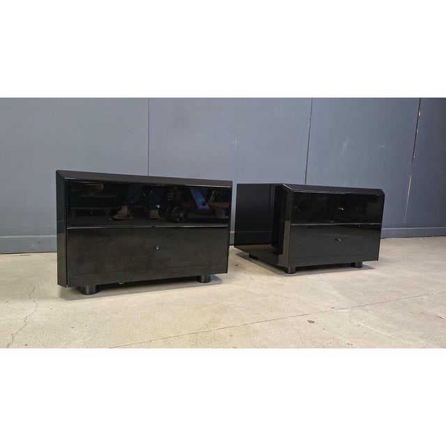 Bedside Cabinets by Interluke, 1970s, Set of 2 For Sale - Image 9 of 11