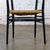 Mid-20th Century Italian MCM Ladderback Armchair Black Frame With Rush Seat Manner of Gio Ponti For Sale - Image 11 of 18
