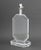 Modern Acrylic and Chrome Octagonal Table Lamp, mounted on an octagonal base. 20.5" H x 10" W x 6.5" D. Provenance: From a...