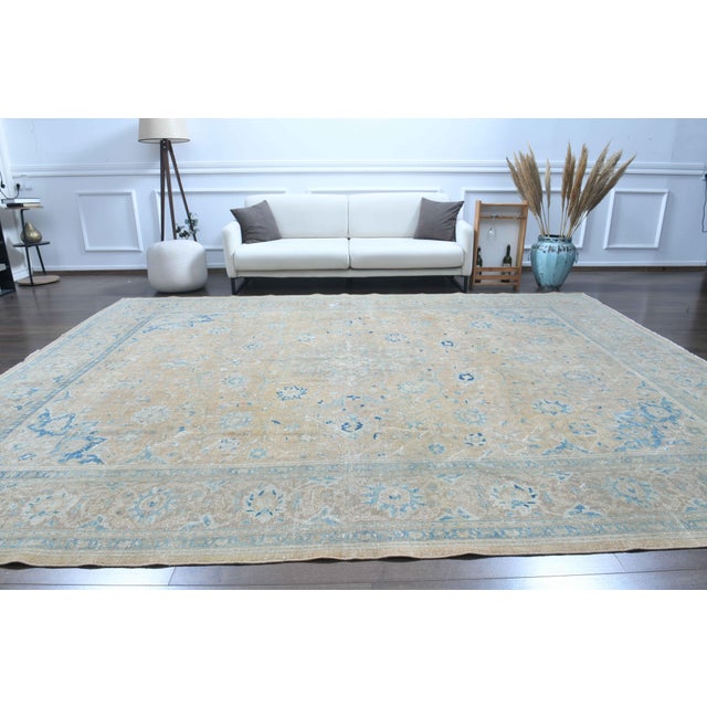 Vintage Persian Hand-Knotted area rug is a semi-antique vintage area rug. The ' 70s Eastern region of Anatolian's unique...