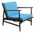 Kofod Larsen for Selig Mid Century Walnut Lounge Chair For Sale