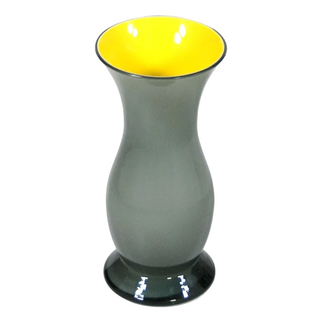 Vintage Italian Glass Salviati Vase For Sale