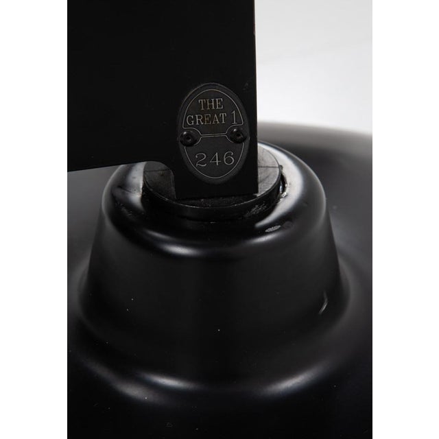 1980s Black The Great JJ Lamp by Jac Jacobsen for Luxit Leucos, 1980s For Sale - Image 5 of 18