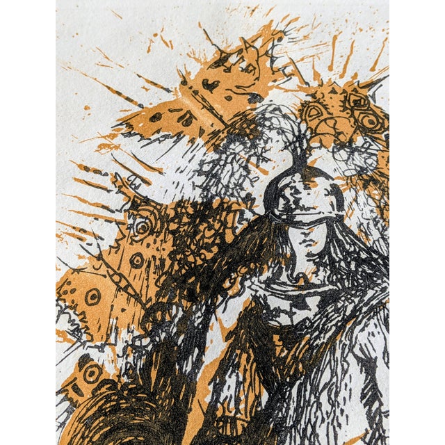 Salvador Dali, Knight with Butterflies, 1971, Engraving For Sale - Image 6 of 13