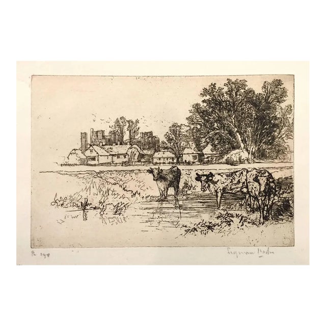 Cowdray Castle (with cows) 1882 For Sale