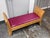 Early 21st Century Custom Design Birdseye Maple + Leather Bench For Sale - Image 5 of 12