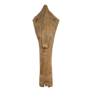 Large Indonesian Hand Carved Batak Singa Singa Tribal Carving from Sumatra