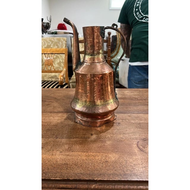 Its rich, warm patina, subtle surface wear, and rustic hand-hammered texture make it an excellent display piece for modern...