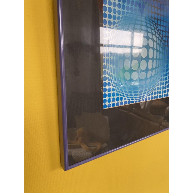 Vasarely, Op Art Composition, 1972, Photo Print, Framed For Sale - Image 8 of 10