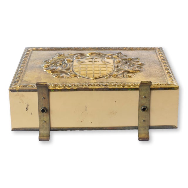 1930s French Coat of Arms Magazine Rack For Sale - Image 4 of 5