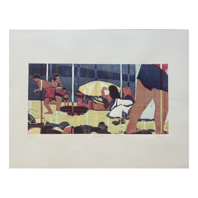 Skadi Engeln, Familiar Scenes from Antalya - Konyaaltı Beach, Wood Print For Sale