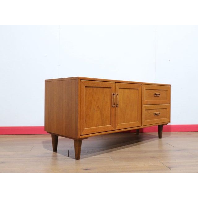 Mid Century Modern Vintage Teak Media Cabinet Credenza by G Plan Danish Style For Sale - Image 4 of 14