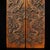 Brown Carved Rosewood Double Dragon & Flaming Pearl Paperweights / Decorative Panels - A Pair For Sale - Image 8 of 9