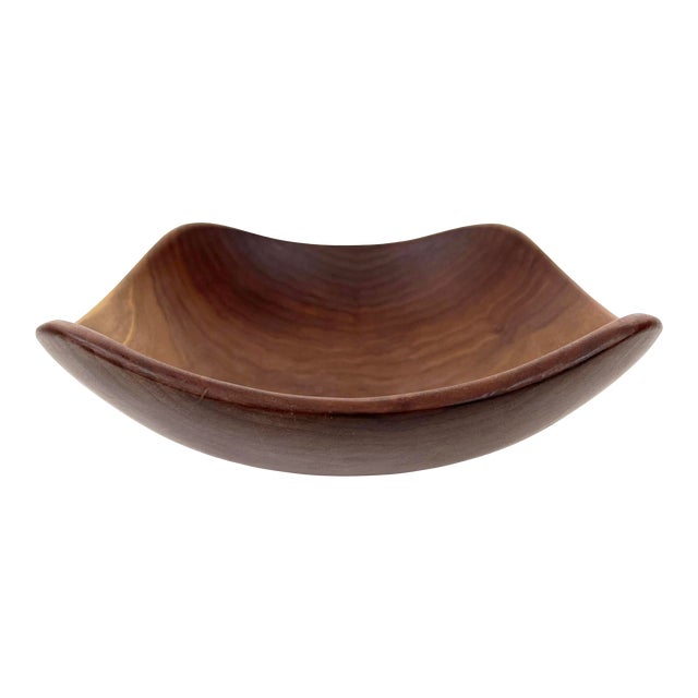 Andrew Pearce Medium Echo Walnut Serving Bowl For Sale