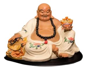 Chinese Qing Porcelain Buddhist Statue