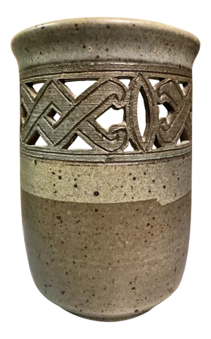 David Greer Handmade Studio Pottery Reticulated Vase