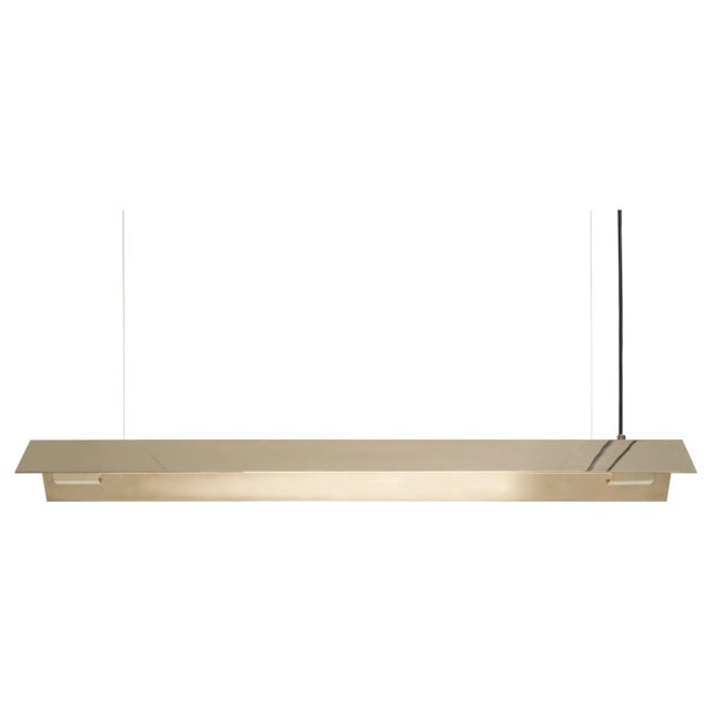 Metal Large Misalliance Brass Suspended Light by Lexavala For Sale - Image 7 of 7