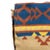 Rustic Antique Southwest Geometric Print Saddle Blanket in Orange Blue and Yellow For Sale - Image 3 of 8