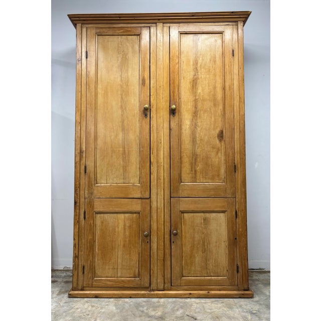 Brown Antique English Pine Housekeepers Cupboard For Sale - Image 8 of 8