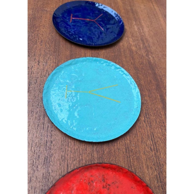 Mid-Century Metal Cocktail Coasters, 1960s, Set of 4 For Sale - Image 6 of 18
