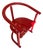 Red Armchair from Allmilmö, 1980s For Sale