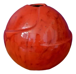 Italian Red Meteorite Vase