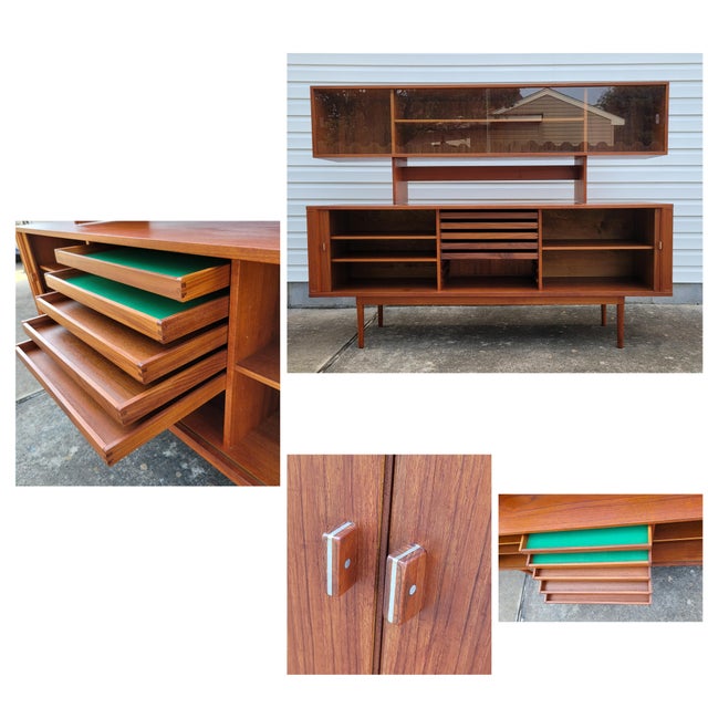 1960s Mid Century Danish Teak Credenza by Lovig For Sale - Image 6 of 12
