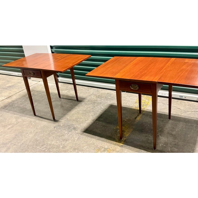 Early 20th Century Pair of Pembroke Drop-Leaf Tables For Sale - Image 12 of 12
