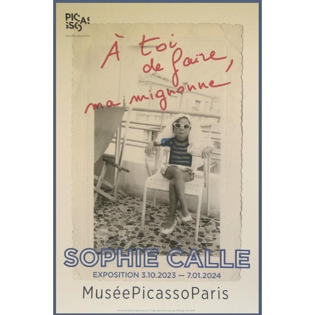 Sophie Calle, Original Sophie Calle at Picasso's Exhibition Poster, 2020s, Print For Sale - Image 9 of 9