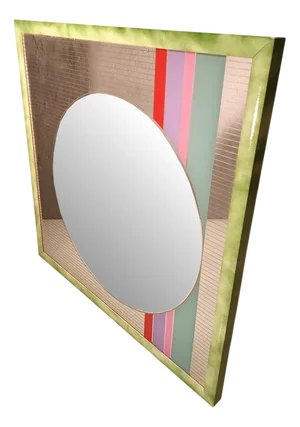 Mirror Morphos Model with Frame by Eugenio Carmi for Acerbis International, 1980s