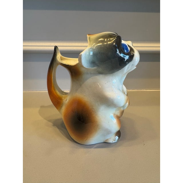 Mid-Century Modern 1960s Kitschy Ceramic Cat Jug For Sale - Image 3 of 8