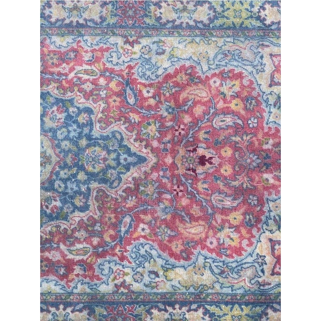 1980s Vintage Old Persian Tabriz Area Rug 3x6 For Sale - Image 4 of 10