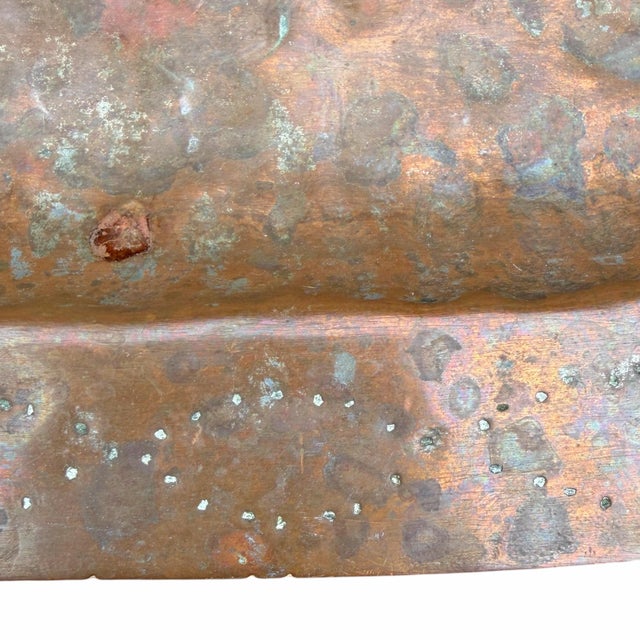 American Arts & Crafts Hammered Copper Tray For Sale - Image 11 of 13