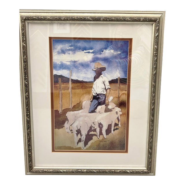 Mary Davies Kerns "Feeding the Lambs" 1996 For Sale