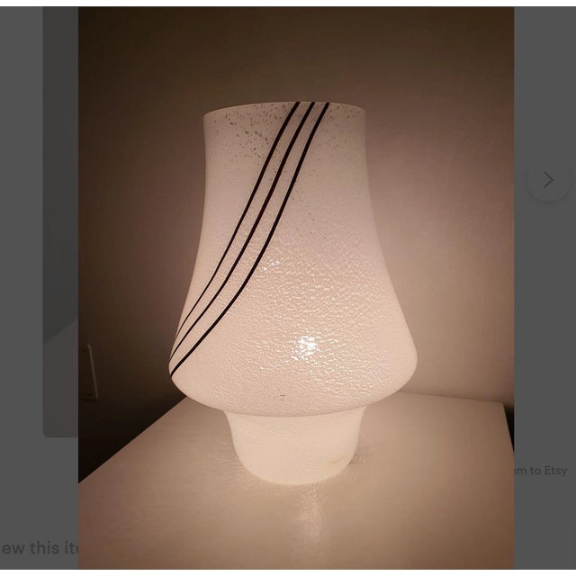 Murano Glass Table Lamp by Vistosi, Italy, 1950s For Sale - Image 7 of 13
