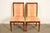 A gorgeous pair of Regency or Neoclassical style side chairs or dining chairs In the manner of Baker Furniture USA, Circa...