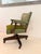 Mid-Century Modern Mid-Century Olive Green Swivel Executive Desk Chair For Sale - Image 3 of 12