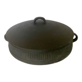 Mid-Century Jens H. Quistgaard for Dansk Matte Flamestone Pottery Domed Casserole Dish For Sale