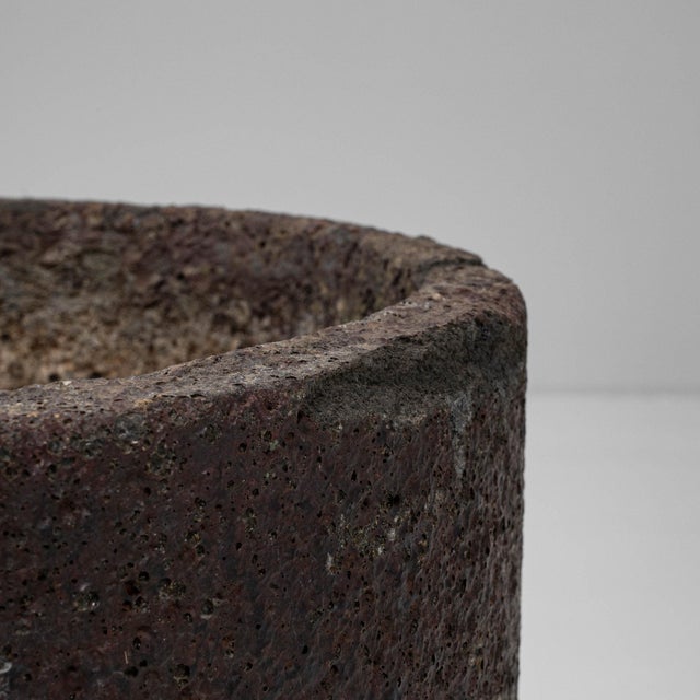 French 19th Century France Red Concrete Planter For Sale - Image 3 of 8