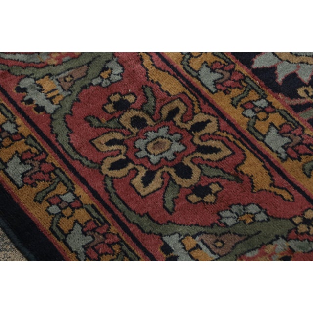 Oversized Antique Shahrestan Rug in Blue With Floral Patterns, From Rug & Kilim For Sale - Image 9 of 11