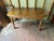 Farmhouse Vintage Solid Oak Wood Dining Table With Leaves For Sale - Image 3 of 13