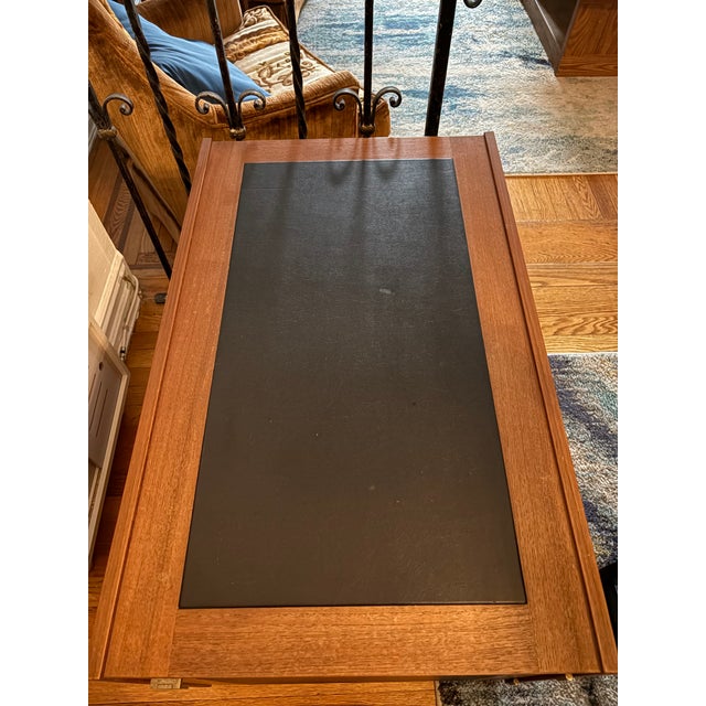 1970s Mid-Century Teak & Leather Side Tables - Pair For Sale In New York - Image 6 of 10