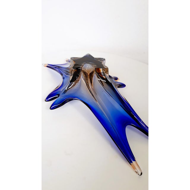 Handmade Cobalt Blue Murano Glass Bowls, Italy, 1970s, Set of 2 For Sale - Image 4 of 17