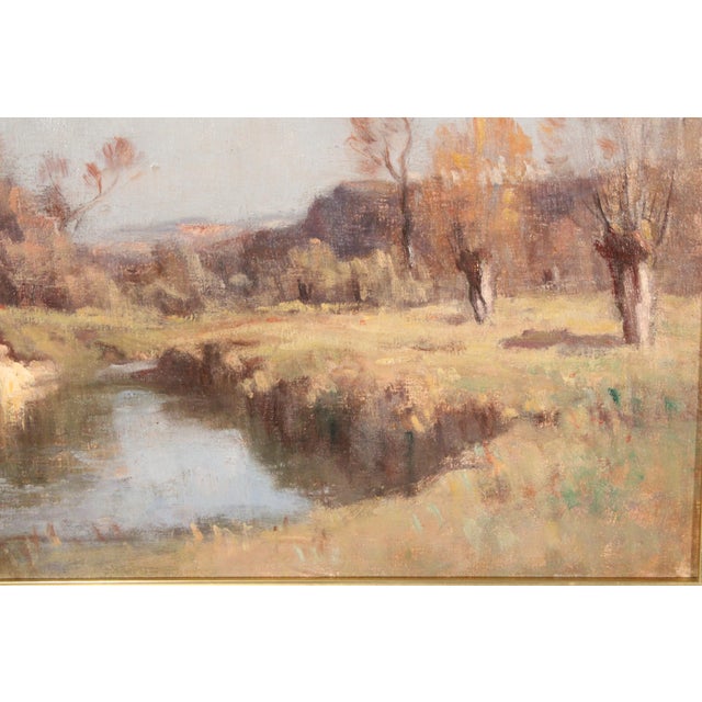 Blue Impressionist Landscape Painting by Emile Wegelin (1875-1962) For Sale - Image 8 of 11