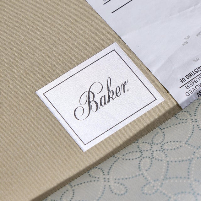 Baker Scalloped Back Sofa For Sale - Image 10 of 10