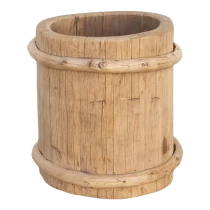 Bleached Wood & Bamboo Container