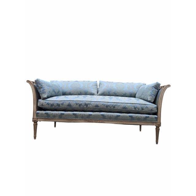 Late 20th Century Hollywood Regency / Neoclassical Style Sofa by TRS Furniture, Inc. For Sale - Image 10 of 12