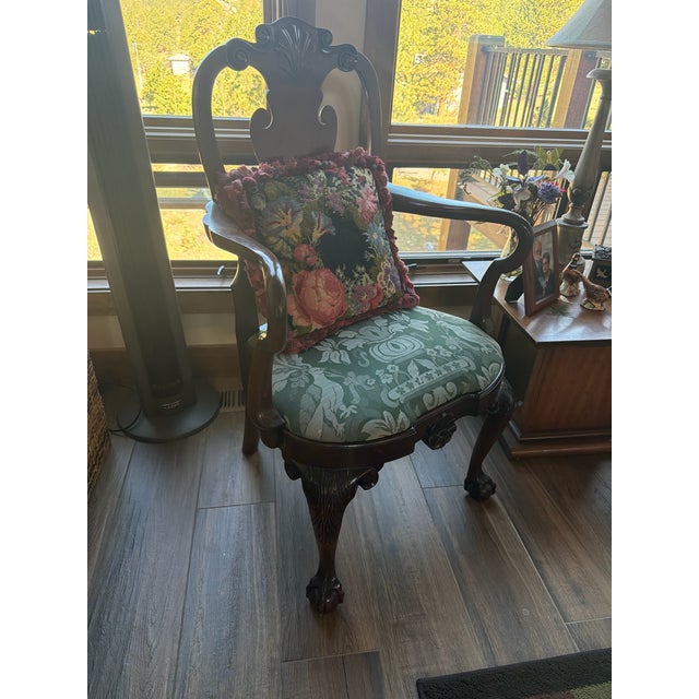 Chippendale 1980s Kindel Winterthur Mahogany Complete Dining Set-Original Receipt of Purchase Included For Sale - Image 3 of 18