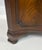Wood Antique George III Style Flame Mahogany Serpentine Wardrobe For Sale - Image 7 of 13