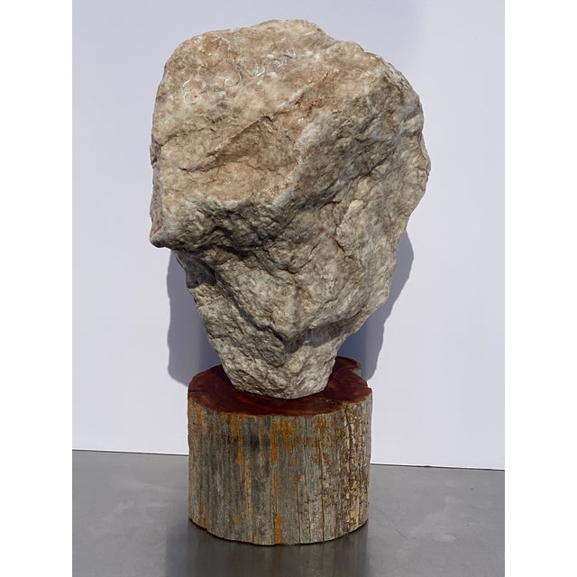 Contemporary Mid 20th Century Erickson Native American Sculpture on a Solid Wood Base For Sale - Image 3 of 13